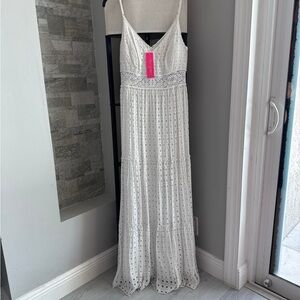 Lilly Pulitzer Resort White Melody Maxi dress size 14